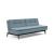Dublexo Eik Fabric Sofa Bed w/Smoked Oak Legs