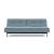 Dublexo Eik Fabric Sofa Bed w/Smoked Oak Legs