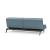 Dublexo Eik Fabric Sofa Bed w/Smoked Oak Legs