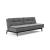 Dublexo Eik Fabric Sofa Bed w/Smoked Oak Legs