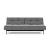 Dublexo Eik Fabric Sofa Bed w/Smoked Oak Legs