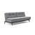 Dublexo Eik Fabric Sofa Bed w/Smoked Oak Legs