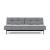 Dublexo Eik Fabric Sofa Bed w/Smoked Oak Legs