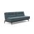 Dublexo Eik Fabric Sofa Bed w/Smoked Oak Legs