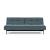 Dublexo Eik Fabric Sofa Bed w/Smoked Oak Legs