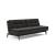 Dublexo Eik Fabric Sofa Bed w/Smoked Oak Legs