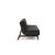 Dublexo Eik Fabric Sofa Bed w/Smoked Oak Legs