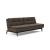 Dublexo Eik Fabric Sofa Bed w/Smoked Oak Legs