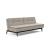 Dublexo Eik Fabric Sofa Bed w/Smoked Oak Legs