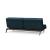 Dublexo Eik Fabric Sofa Bed w/Smoked Oak Legs