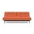 Dublexo Eik Fabric Sofa Bed w/Smoked Oak Legs