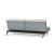 Dublexo Eik Fabric Sofa Bed w/Smoked Oak Legs