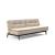 Dublexo Eik Fabric Sofa Bed w/Smoked Oak Legs