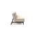Dublexo Eik Fabric Sofa Bed w/Smoked Oak Legs