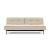 Dublexo Eik Fabric Sofa Bed w/Smoked Oak Legs