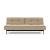 Dublexo Eik Fabric Sofa Bed w/Smoked Oak Legs