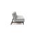 Dublexo Eik Fabric Sofa Bed w/Smoked Oak Legs