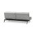 Dublexo Eik Fabric Sofa Bed w/Smoked Oak Legs
