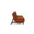 Dublexo Eik Fabric Sofa Bed w/Smoked Oak Legs