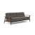 Dublexo Frej Fabric Sofa Bed w/Smoked Oak Arms & Legs