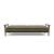 Dublexo Frej Fabric Sofa Bed w/Smoked Oak Arms & Legs