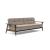Dublexo Frej Fabric Sofa Bed w/Smoked Oak Arms & Legs