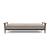 Dublexo Frej Fabric Sofa Bed w/Smoked Oak Arms & Legs