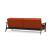 Dublexo Frej Fabric Sofa Bed w/Smoked Oak Arms & Legs