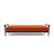 Dublexo Frej Fabric Sofa Bed w/Smoked Oak Arms & Legs