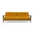 Dublexo Frej Fabric Sofa Bed w/Smoked Oak Arms & Legs