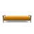 Dublexo Frej Fabric Sofa Bed w/Smoked Oak Arms & Legs
