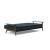 Dublexo Frej Fabric Sofa Bed w/Smoked Oak Arms & Legs