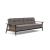 Dublexo Frej Fabric Sofa Bed w/Smoked Oak Arms & Legs