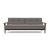 Dublexo Frej Fabric Sofa Bed w/Smoked Oak Arms & Legs