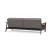 Dublexo Frej Fabric Sofa Bed w/Smoked Oak Arms & Legs