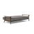 Dublexo Frej Fabric Sofa Bed w/Smoked Oak Arms & Legs