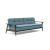 Dublexo Frej Fabric Sofa Bed w/Smoked Oak Arms & Legs