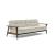 Dublexo Frej Fabric Sofa Bed w/Smoked Oak Arms & Legs