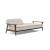 Dublexo Frej Fabric Sofa Bed w/Smoked Oak Arms & Legs