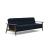 Dublexo Frej Fabric Sofa Bed w/Smoked Oak Arms & Legs