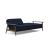 Dublexo Frej Fabric Sofa Bed w/Smoked Oak Arms & Legs