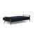 Dublexo Frej Fabric Sofa Bed w/Smoked Oak Arms & Legs