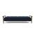 Dublexo Frej Fabric Sofa Bed w/Smoked Oak Arms & Legs