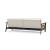 Dublexo Frej Fabric Sofa Bed w/Smoked Oak Arms & Legs