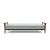 Dublexo Frej Fabric Sofa Bed w/Smoked Oak Arms & Legs