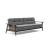 Dublexo Frej Fabric Sofa Bed w/Smoked Oak Arms & Legs