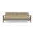 Dublexo Frej Fabric Sofa Bed w/Smoked Oak Arms & Legs