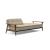 Dublexo Frej Fabric Sofa Bed w/Smoked Oak Arms & Legs