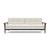 Dublexo Frej Fabric Sofa Bed w/Smoked Oak Arms & Legs