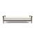 Dublexo Frej Fabric Sofa Bed w/Smoked Oak Arms & Legs